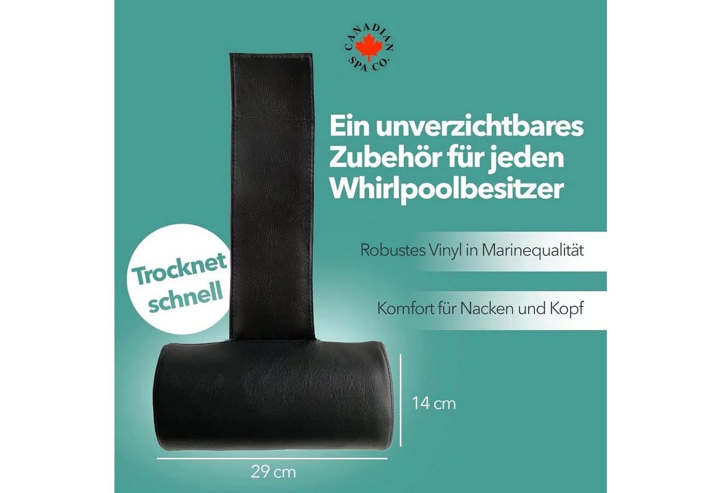 Canadian Spa GmbH Whirlpool Kopfstütze Schwarz Universal - Bild 3