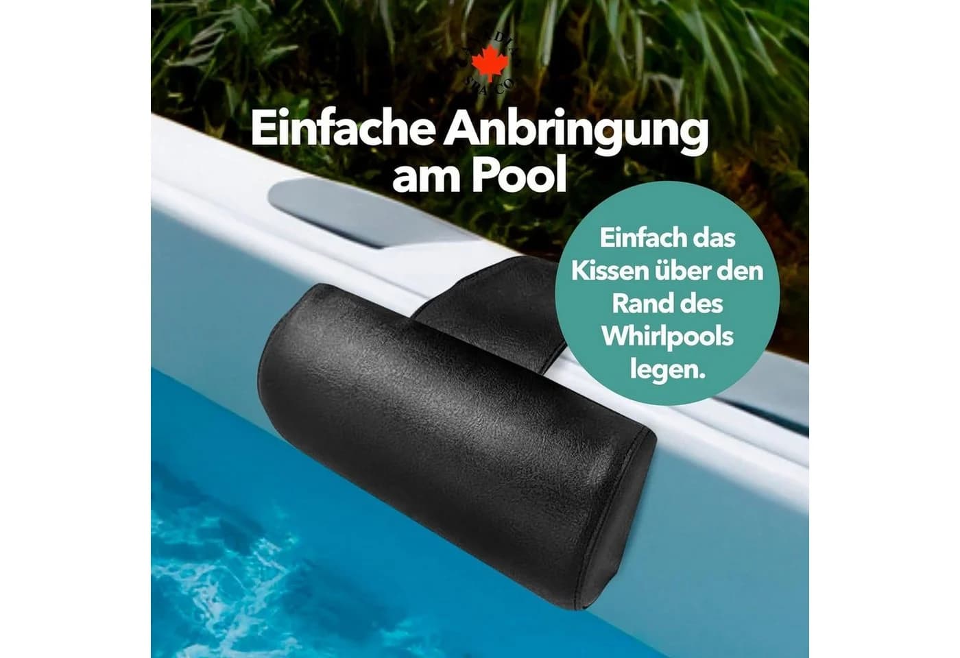 Canadian Spa GmbH Whirlpool Kopfstütze Schwarz Universal - Bild 4