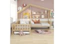 Flieks Kinderbett Hausbett Massivholz L-Struktur Bild 1