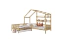 Flieks Kinderbett Hausbett Massivholz L-Struktur Bild 2