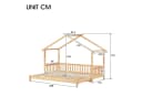 Flieks Massivholzbett Erweiterbares Kinderbett Kiefer Bild 3