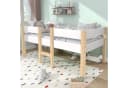 Flieks Kinderbett Hochbett Massives Kiefernholz mit Lattenrost Bild 1