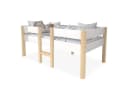 Flieks Kinderbett Hochbett Massives Kiefernholz mit Lattenrost Bild 2