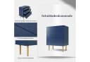 Flieks Kommode Sideboard Fischschuppenmuster Marineblau Bild 4