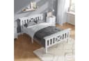 Flieks Massivholzbett Einzelbett Weiß Kiefer Bild 2