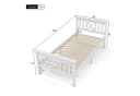 Flieks Massivholzbett Einzelbett Weiß Kiefer Bild 4