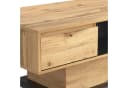Merax Couchtisch Holz Altholz-Optik mit Schublade und Stauraum Bild 3