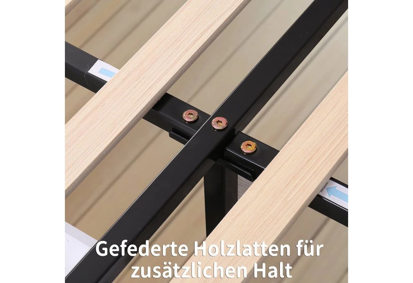 Flieks Polsterbett Samt Schwarz mit 2 Schubladen Stauraumbett - Bild 5