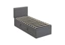 Flieks Polsterbett Boxbett Grau Leinen mit Stauraum Bild 5