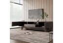 Merax Lowboard TV-Schrank Retro Walnuss Holzbeine Bild 3
