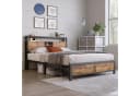 Flieks Metallbett 140x200cm mit Stauraum Schwarz Bild 1