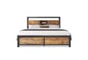 Flieks Metallbett 140x200cm mit Stauraum Schwarz Bild 2