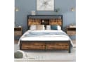 Flieks Metallbett 140x200cm mit Stauraum Schwarz Bild 3