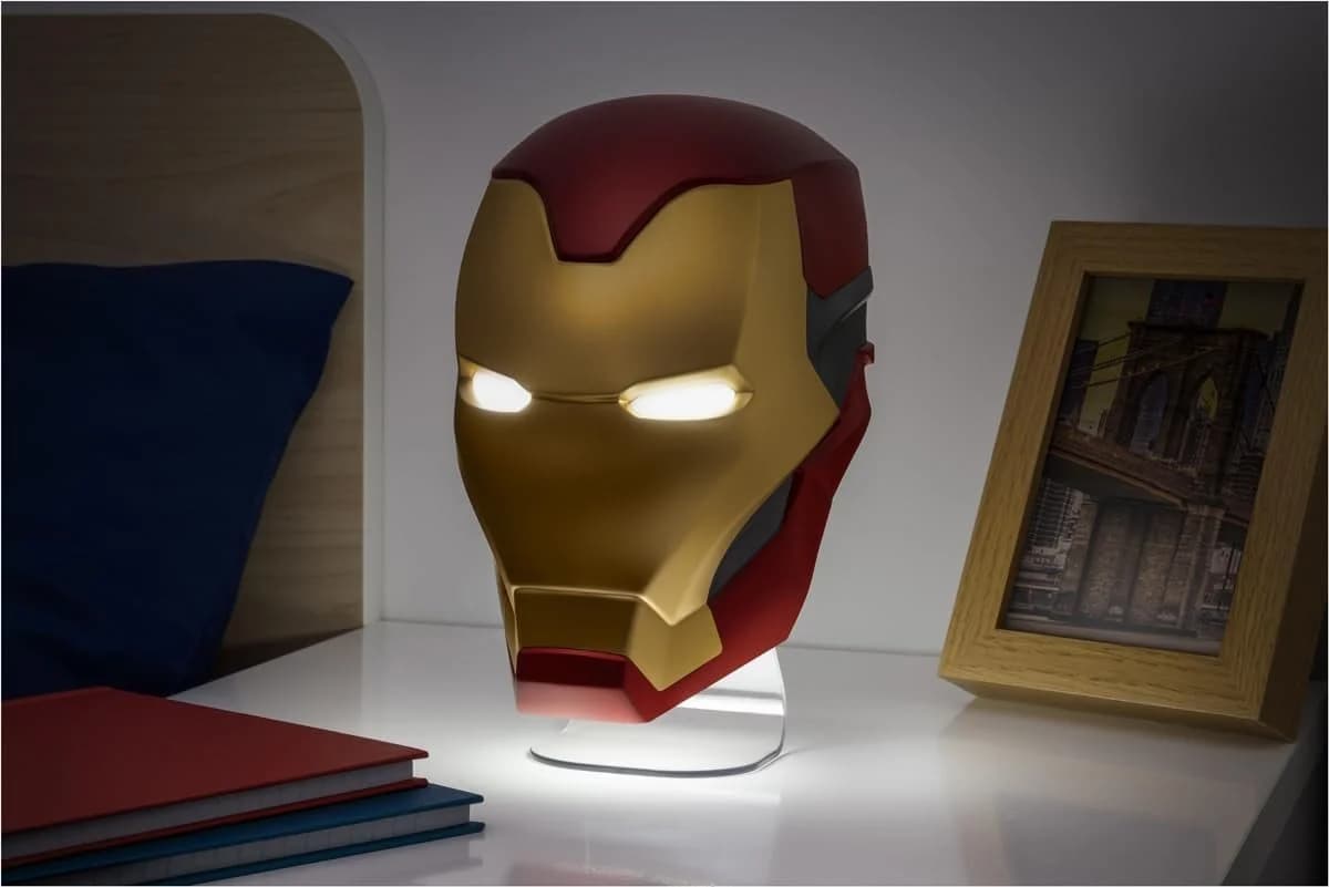 Paladone Dekolicht Marvel Iron Man Helm Lampe LED Rot - Bild 5