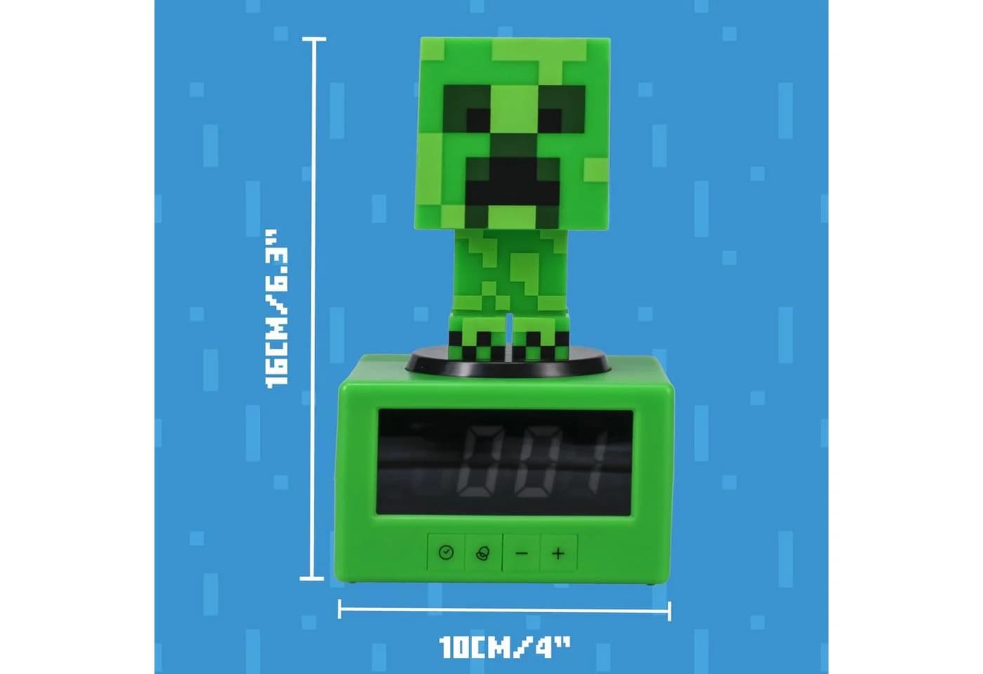 PALADONE Minecraft Creeper Wecker mit Nachtlicht und Sounds - Bild 4