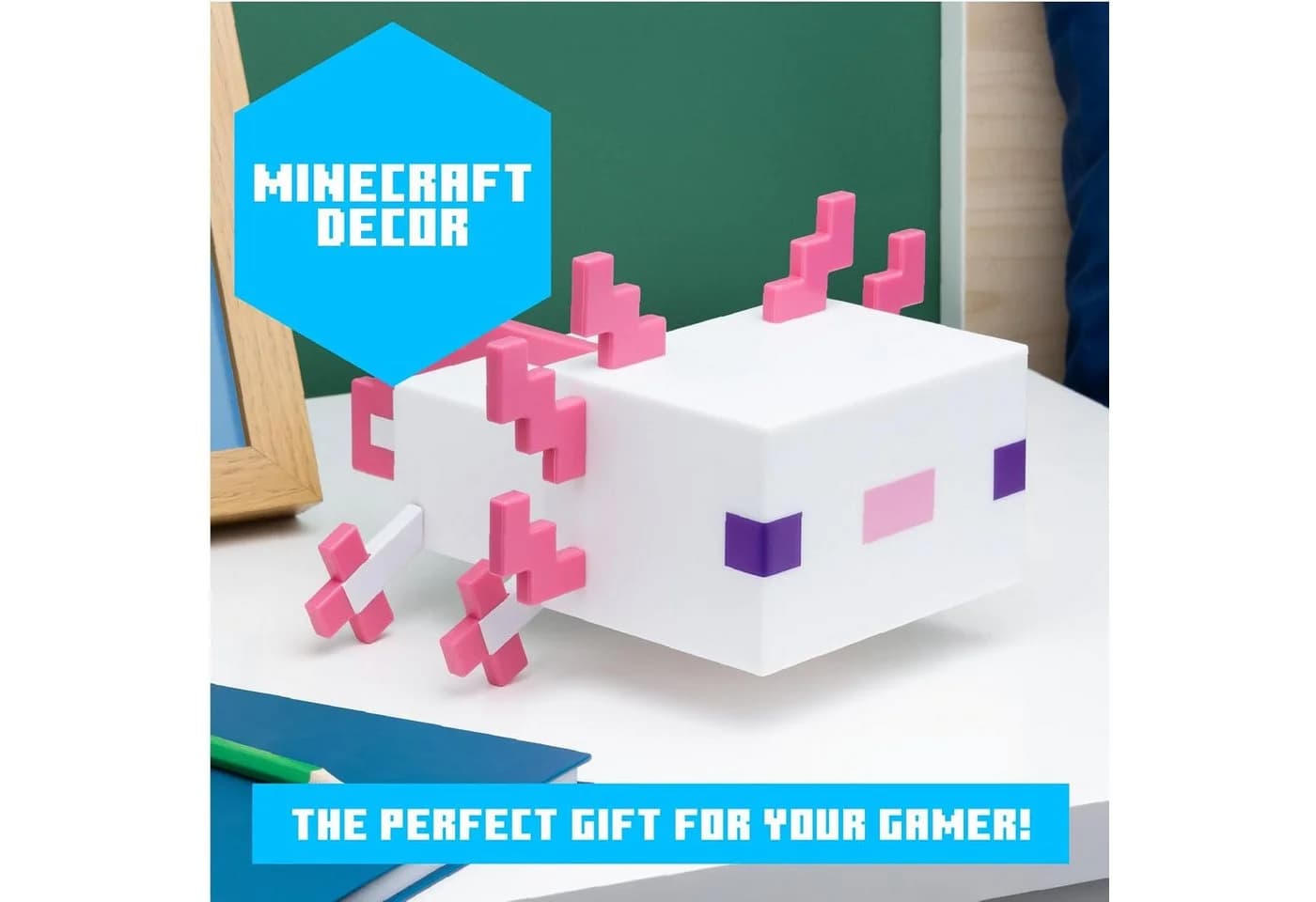 Paladone Minecraft Axolotl Lampe LED Pink - Bild 3