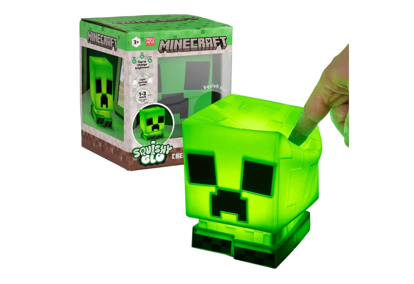 Paladone Creeper Lampe Minecraft Silikon LED 3 Helligkeitsstufen