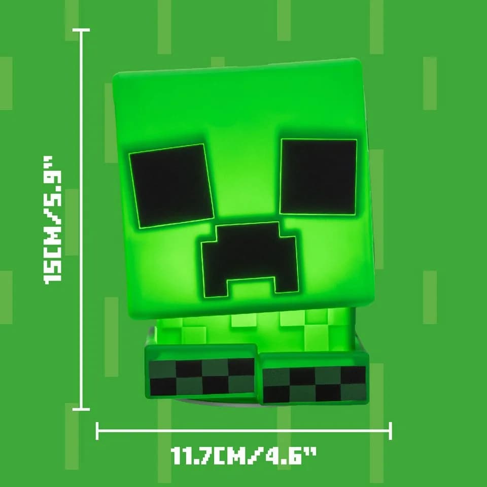 Paladone Creeper Lampe Minecraft Silikon LED 3 Helligkeitsstufen - Bild 3