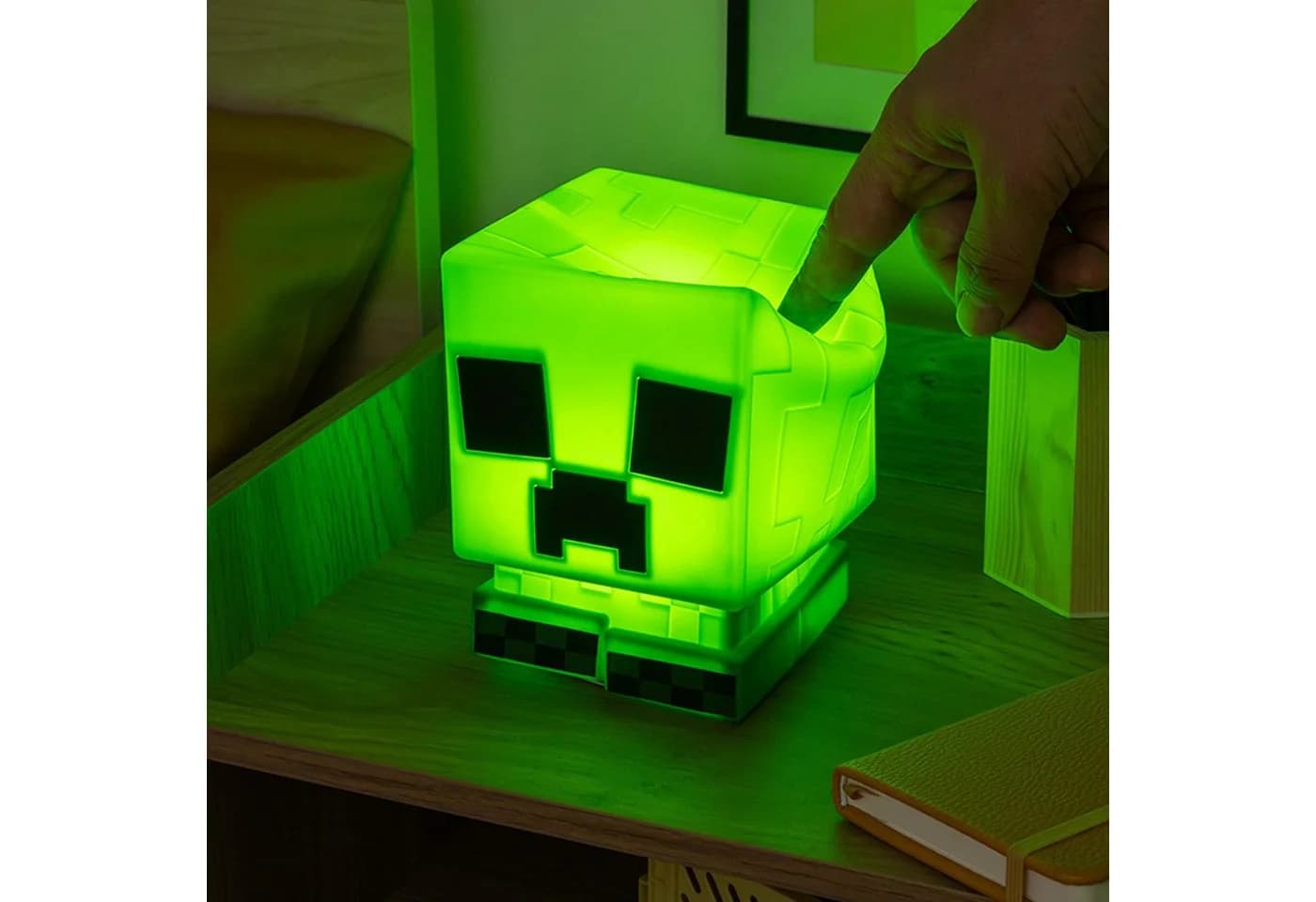 Paladone Creeper Lampe Minecraft Silikon LED 3 Helligkeitsstufen - Bild 5
