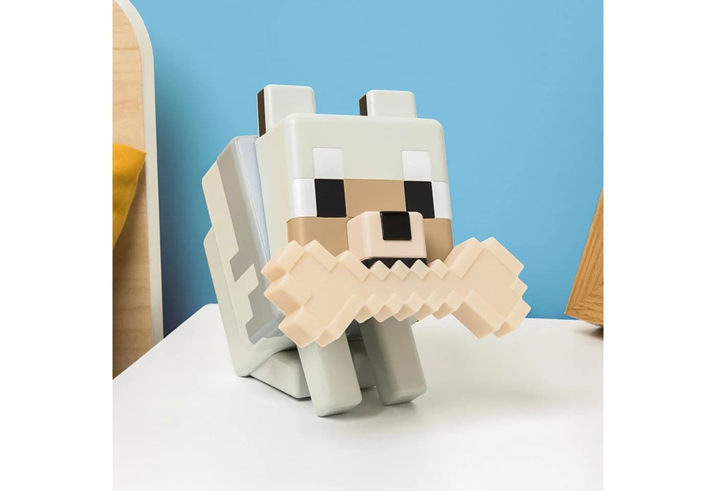 Paladone LED Dekolicht GloBuddies 3D-Farbwechsel-Licht Wolf aus Minecraft - Bild 5