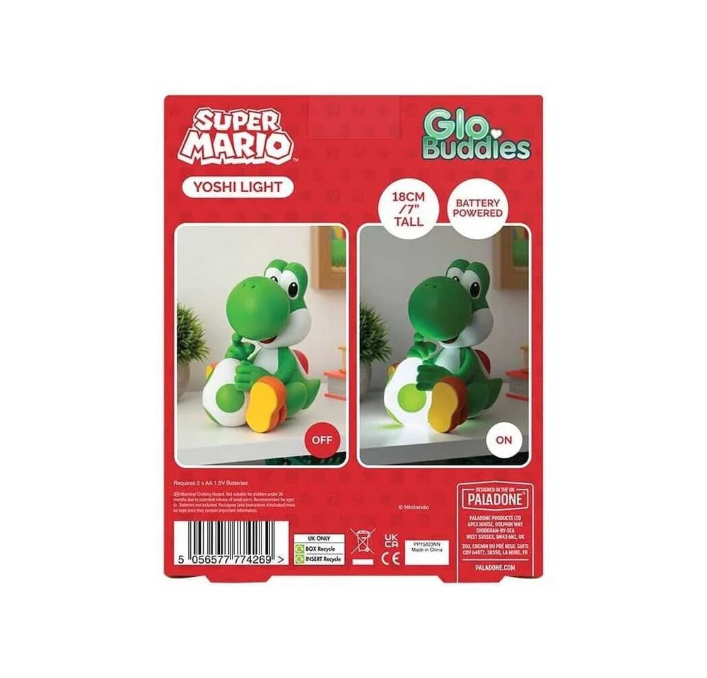 Paladone LED Dekolicht Super Mario GloBuddies Leuchte Yoshi - Bild 3