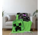 Minecraft Gamer Decke Creeper Design Polyester Bild 1