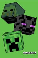Minecraft Gamer Decke Creeper Design Polyester Bild 4