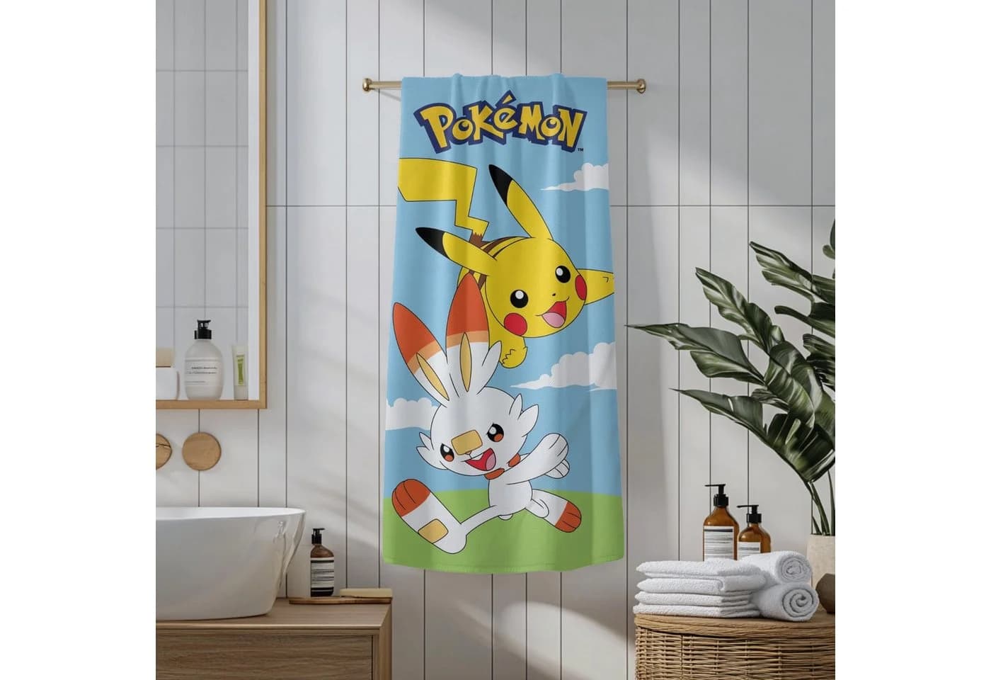 POKÉMON Strandtuch 100% Baumwolle Bunt Kinder - Bild 5