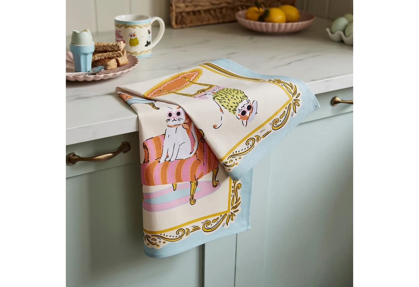Ulster Weavers Geschirrtuch Cool Cats Retro Design 100% Baumwolle