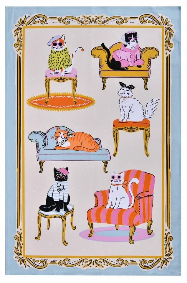 Ulster Weavers Geschirrtuch Cool Cats Retro Design 100% Baumwolle - Bild 2
