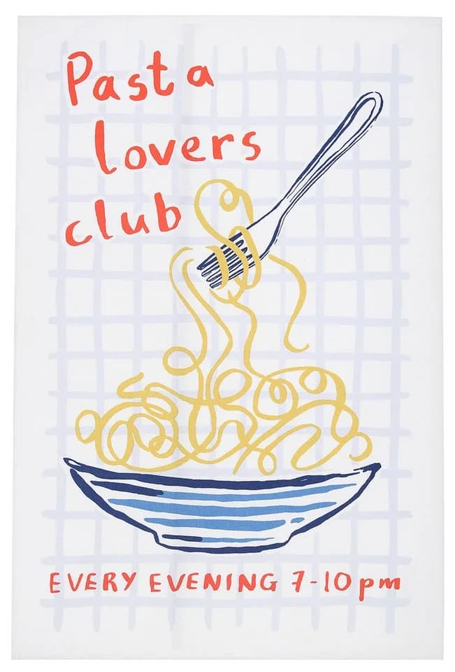 Ulster Weavers Geschirrtuch Pasta Lovers Club Beige 100% Baumwolle - Bild 2
