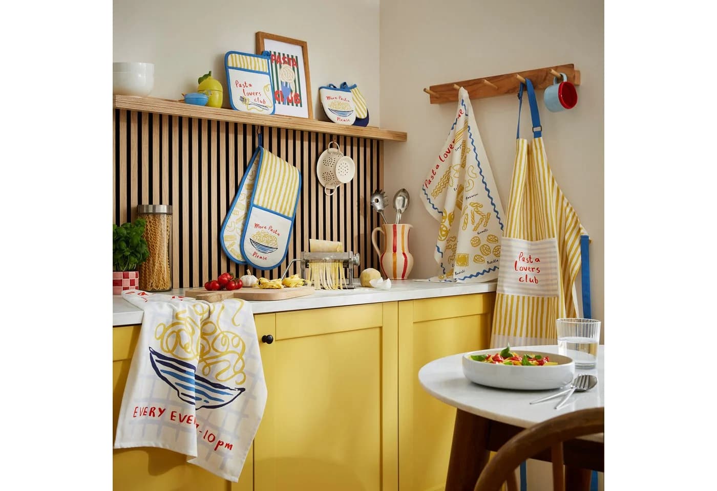 Ulster Weavers Geschirrtuch Pasta Lovers Club Beige 100% Baumwolle - Bild 3