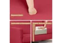 COMHOMA Relaxsessel Leinen rot mit Memory-Schaum Bild 5