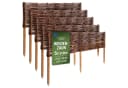 Creative Home Weidenzaun 5er Set Beeteinfassung Gartenzaun Bild 2