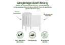Creative Home Staketenzaun Rasenkante Beeteinfassung Holz Weiß 200 cm Bild 4