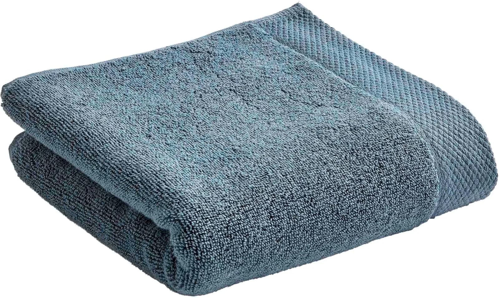 CHRISTY LUXE Gästehandtücher Set Blau 6er Walkfrottier Premium