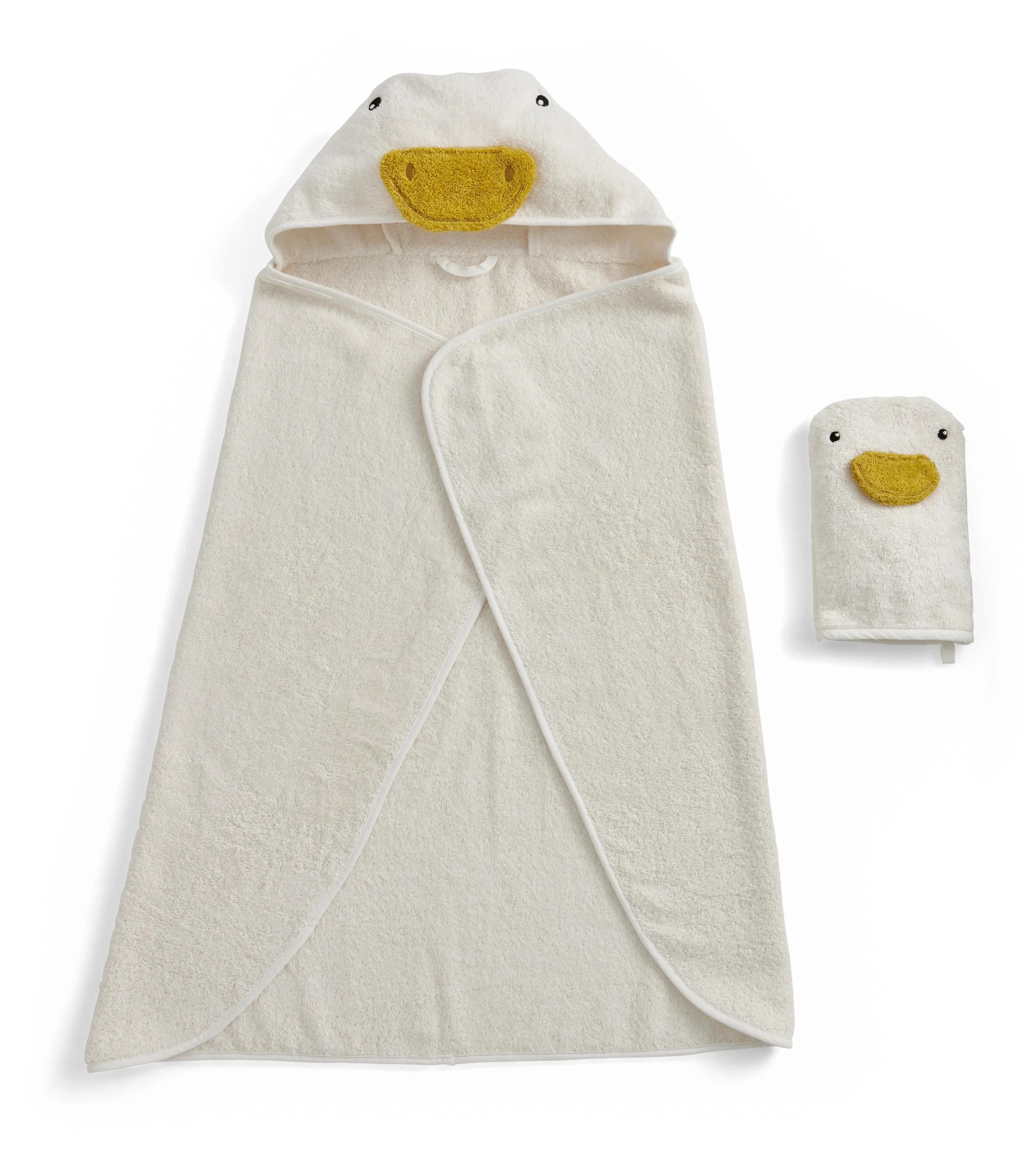 CHRISTY Handtuch Set Baby Gans weiß 2-tlg. Walkfrottier