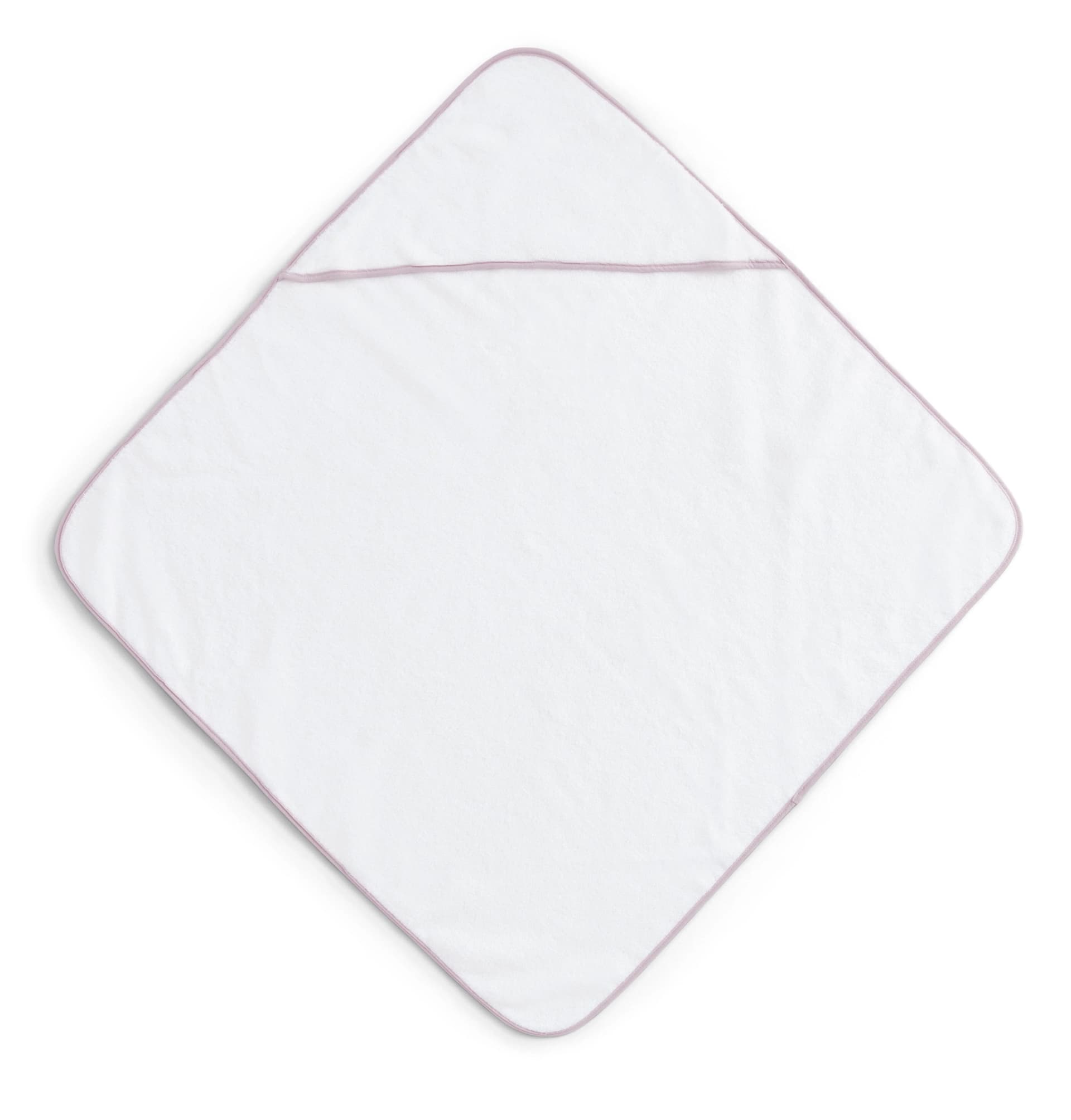 Kapuzenhandtuch Christy Baby pink weiß 76x76cm Walkfrottier