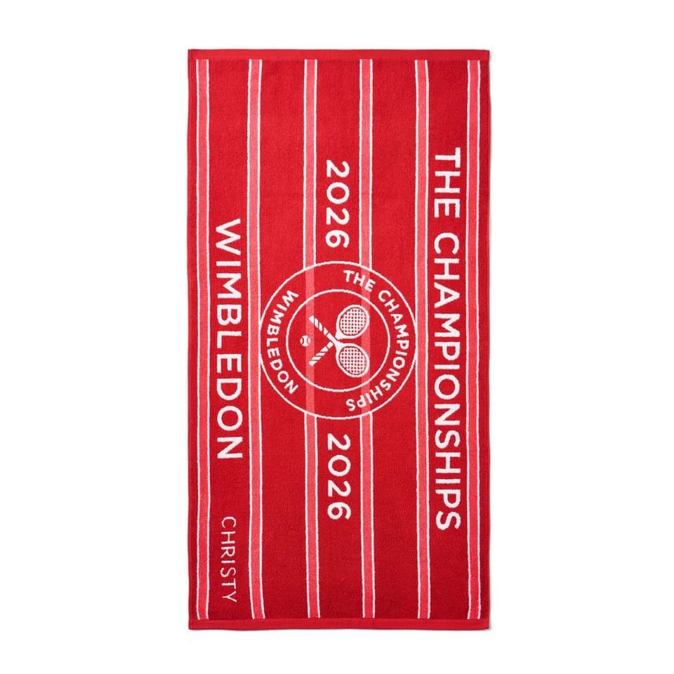 Christy Wimbledon Badetuch 2026 Rot 70x133 cm - Bild 4