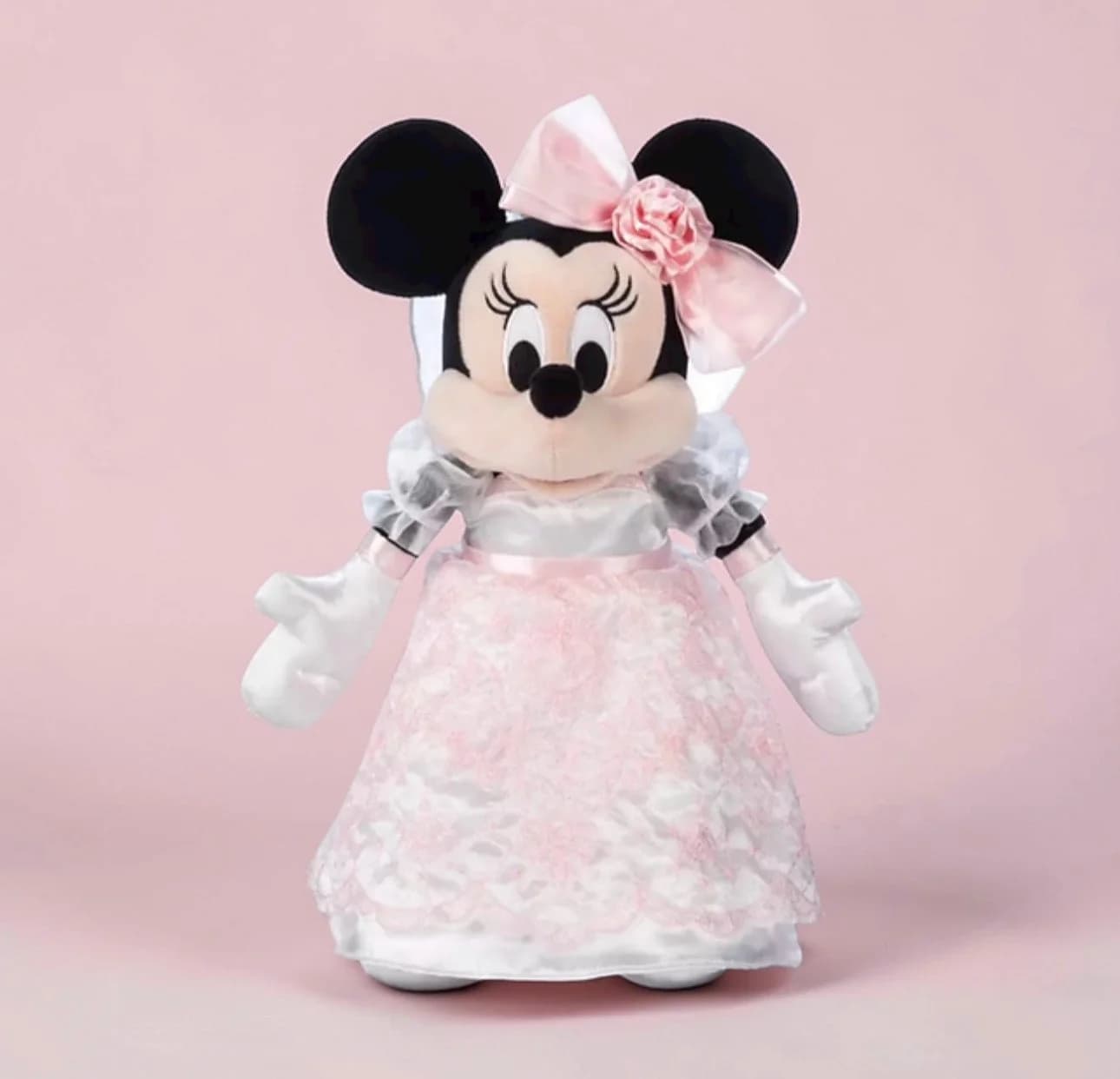 Disney Kuscheltier Minnie Maus Braut Hochzeitskleid Rosa/Weiß Limitiert - Bild 2