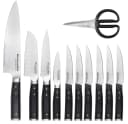 KitchenAid Messerblock Gourmet 11tlg. Japanischer Stahl Birkenholz Bild 1