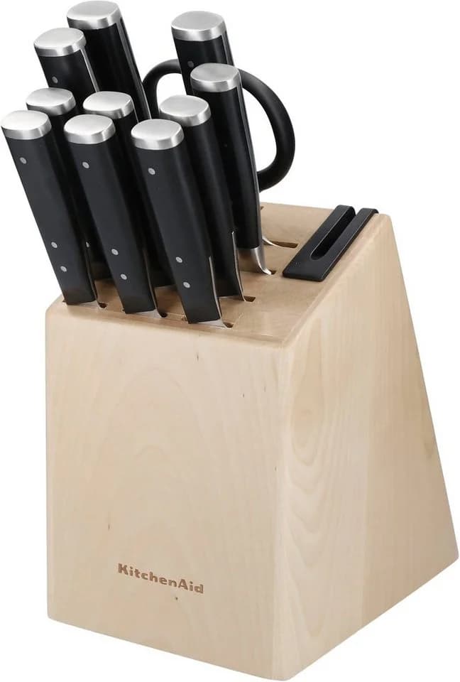 KitchenAid Messerblock Gourmet 11tlg. Japanischer Stahl Birkenholz - Bild 2