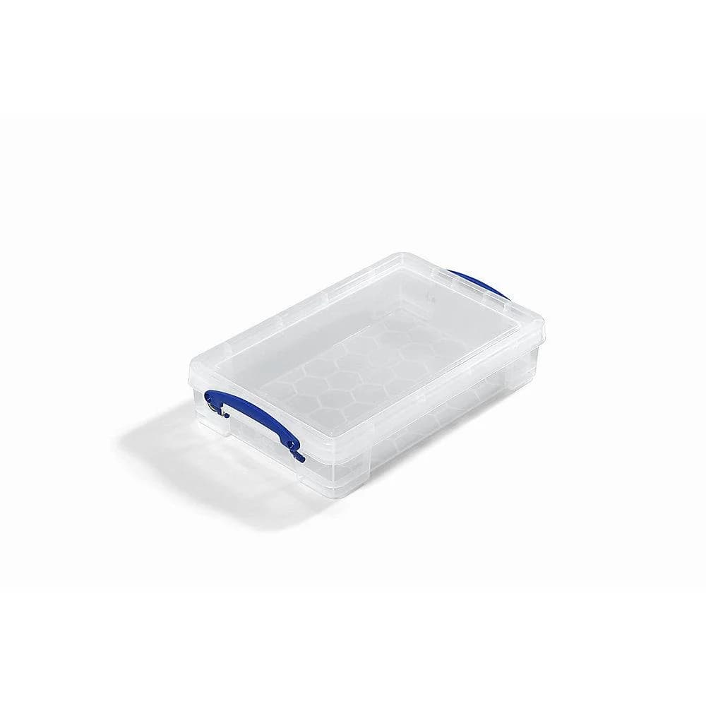 REALLYUSEFULBOX Aufbewahrungsbox 4L Transparent Stapelbar