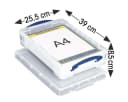 REALLYUSEFULBOX Aufbewahrungsbox 4L Transparent Stapelbar Bild 4