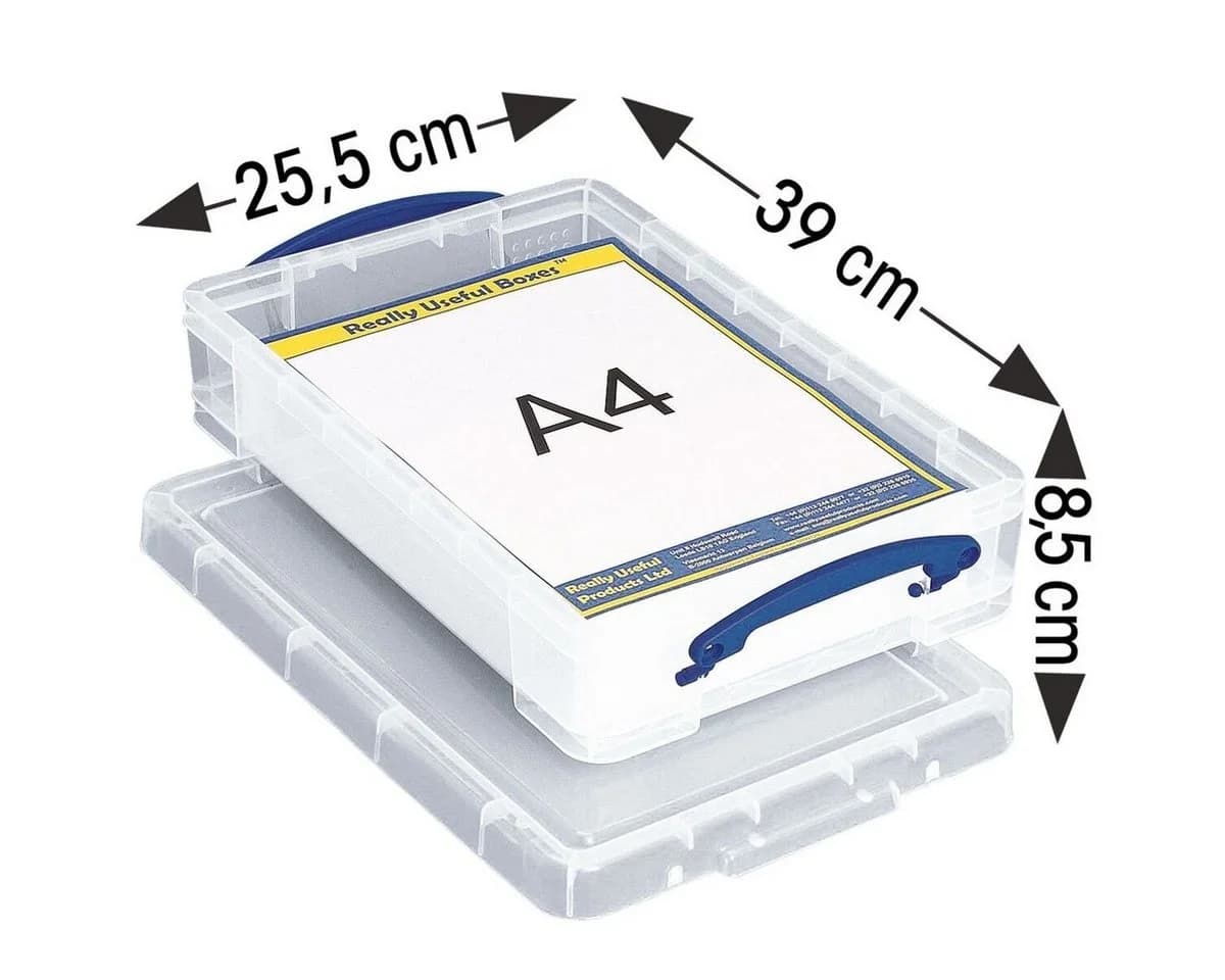 REALLYUSEFULBOX Aufbewahrungsbox 4L Transparent Stapelbar - Bild 4