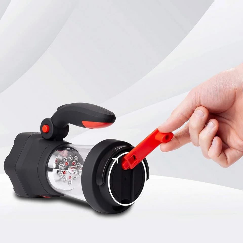 Duronic LED Taschenlampe Hurricane Lampe mit Kurbel und Powerbank Funktion - Bild 5