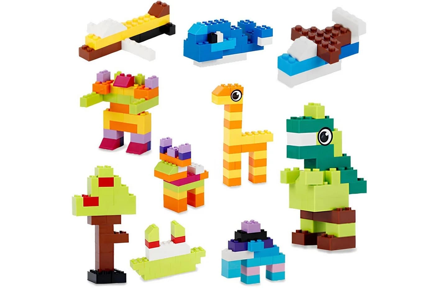 Athlix 1.000 Stück Bausteine Set Bunt Kompatibel mit LEGO ABS - Bild 3