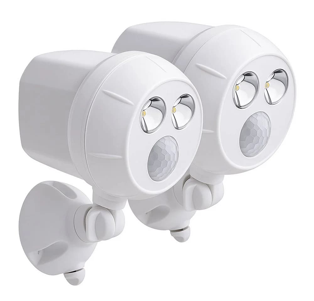 mrbeams LED Außen-Wandleuchte Kaltweiß Bewegungsmelder IP66 2er Set - Bild 2