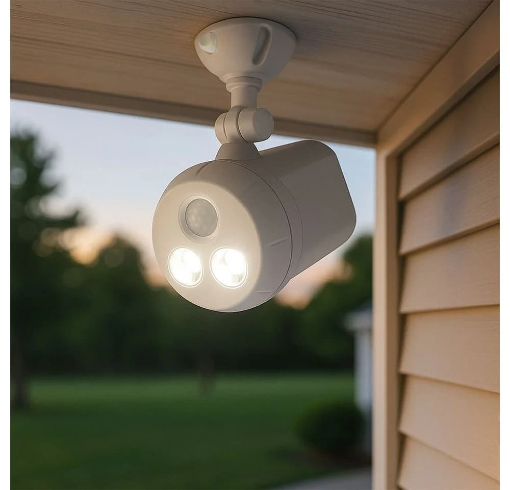 mrbeams LED Außen-Wandleuchte Kaltweiß Bewegungsmelder IP66 2er Set - Bild 5