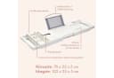 Tranquil Beauty Badewannenablage Bambus ausziehbar mit Tablethalter Bild 3